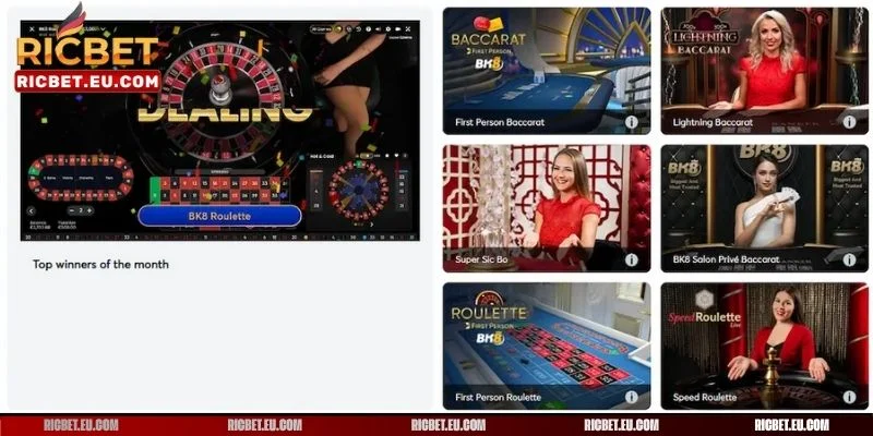 Sân chơi Live Casino tại nhà cái đem đến trải nghiệm mới lạ